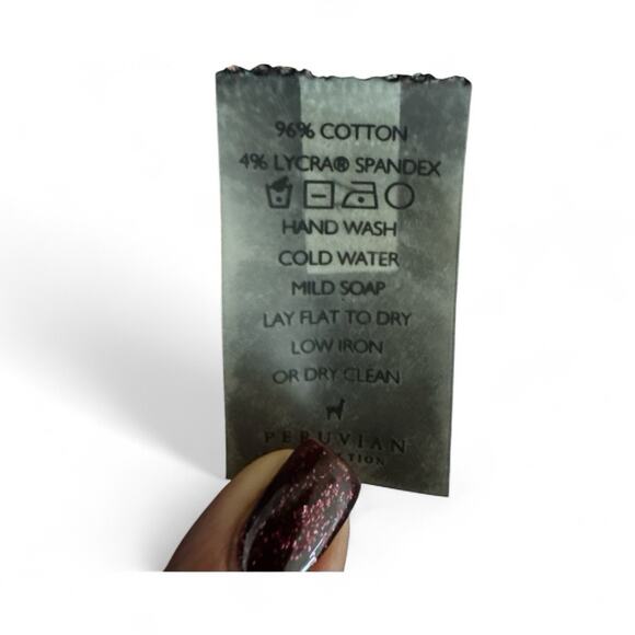 Peruvian Connection Dress M Fall Colors Fit & Flare Sustainable Comfortable - Picture 11 of 11